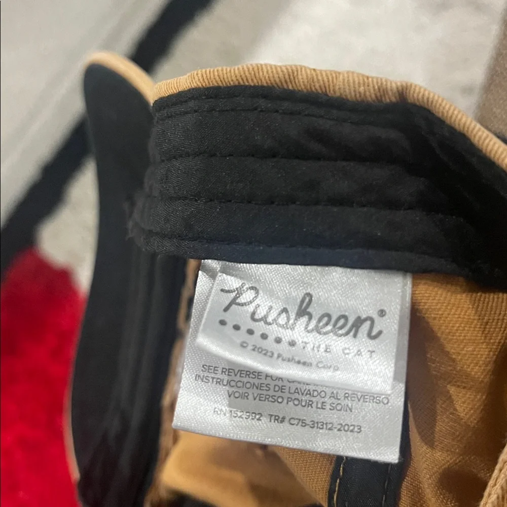 Pusheen Tan  Hat with Cat Design - Picture 2 of 2